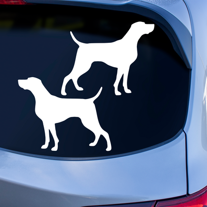 Weimaraner Silhouette Stickers