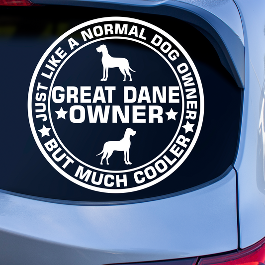 Great Dane Owner Sticker