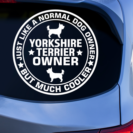Yorkshire Terrier Dog Owner Sticker