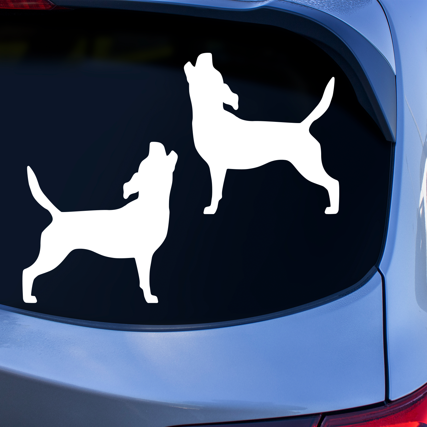 Beagle Silhouette Arooo Stickers