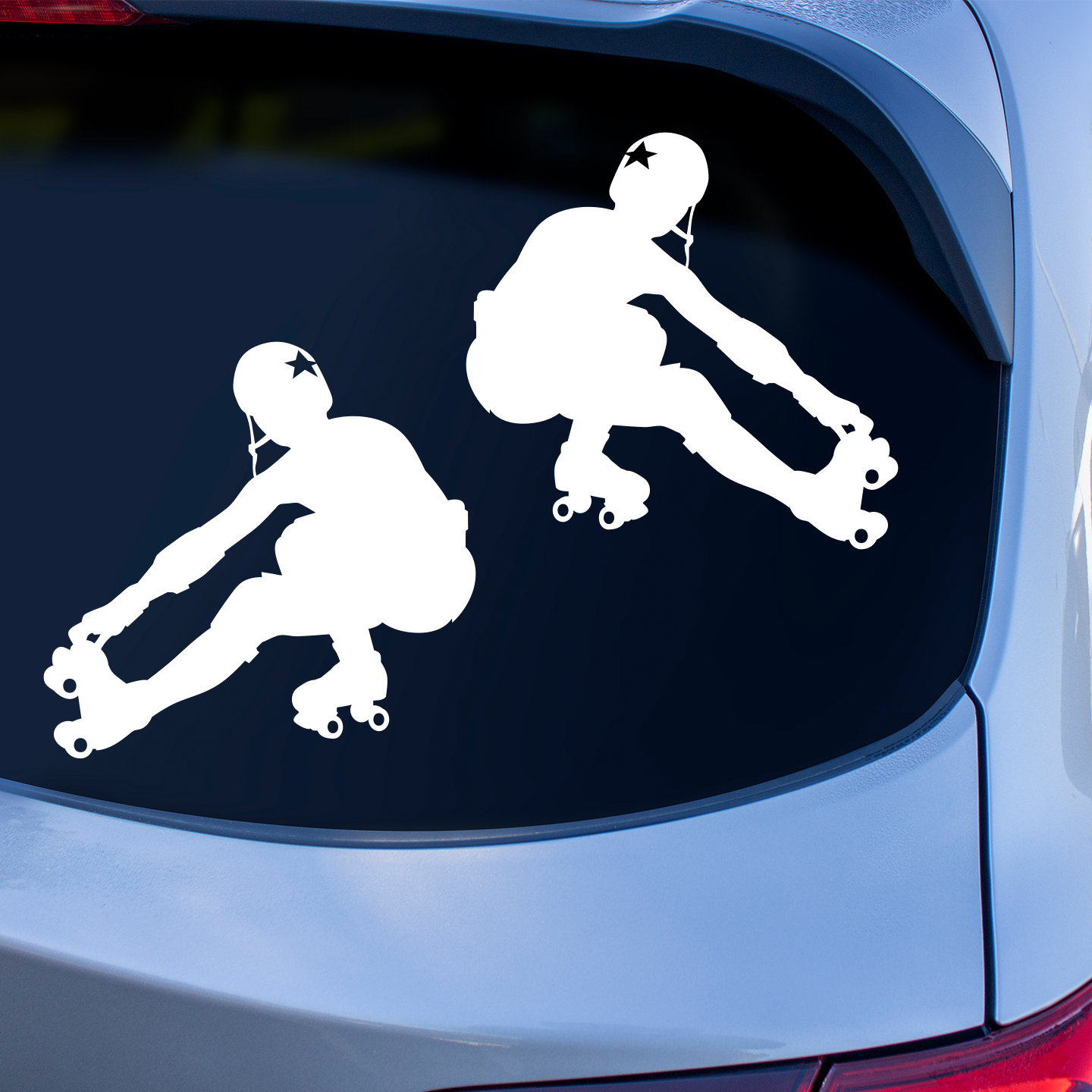 Roller Derby Girl Stickers