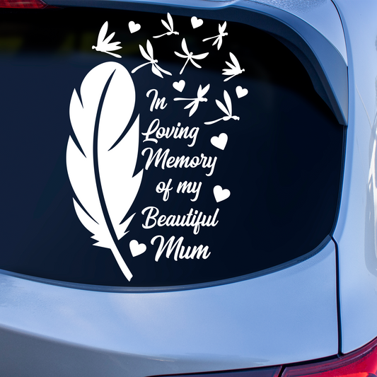 In Loving Memory Mum Memorial Sticker