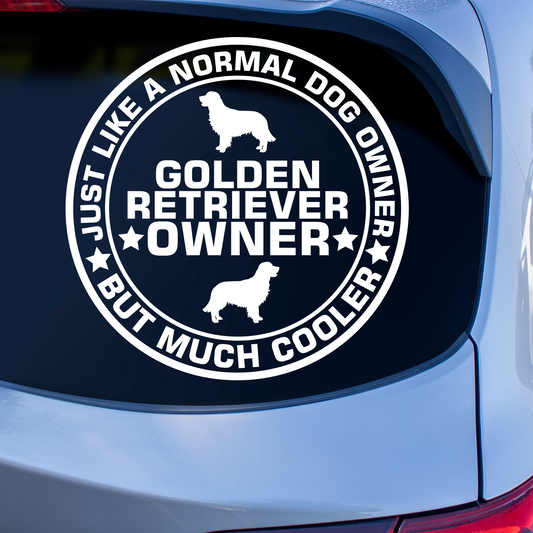 Golden Retriever Owner Sticker