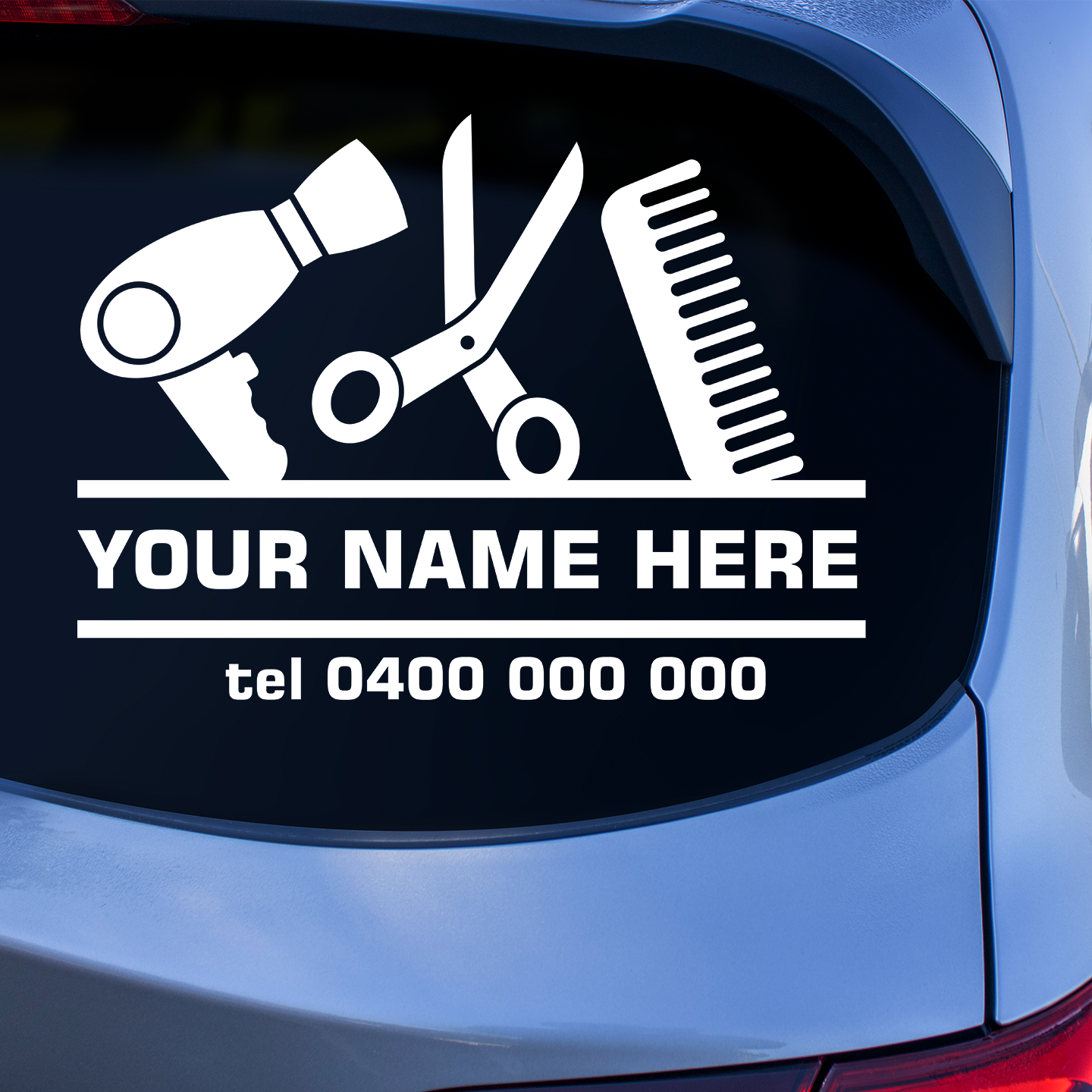 Hairdresser Business Signage Custom Logo Sticker | Australia – Pet ...