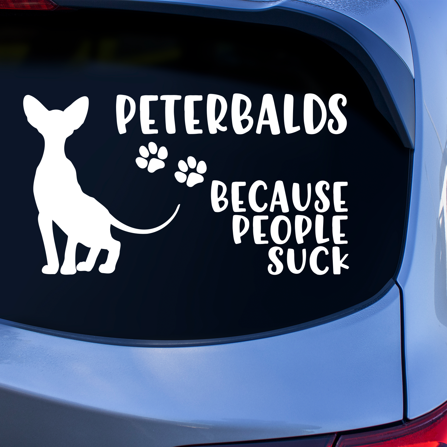 Peterbalds Because People Suck Sticker