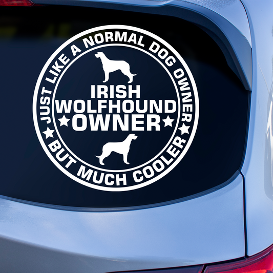 Irish Wolfhound Owner Sticker