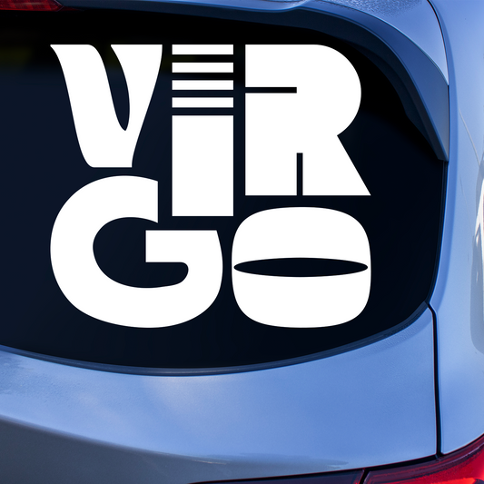 Virgo Retro Sticker