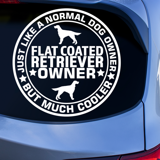 Flat Coated Retriever Owner Sticker
