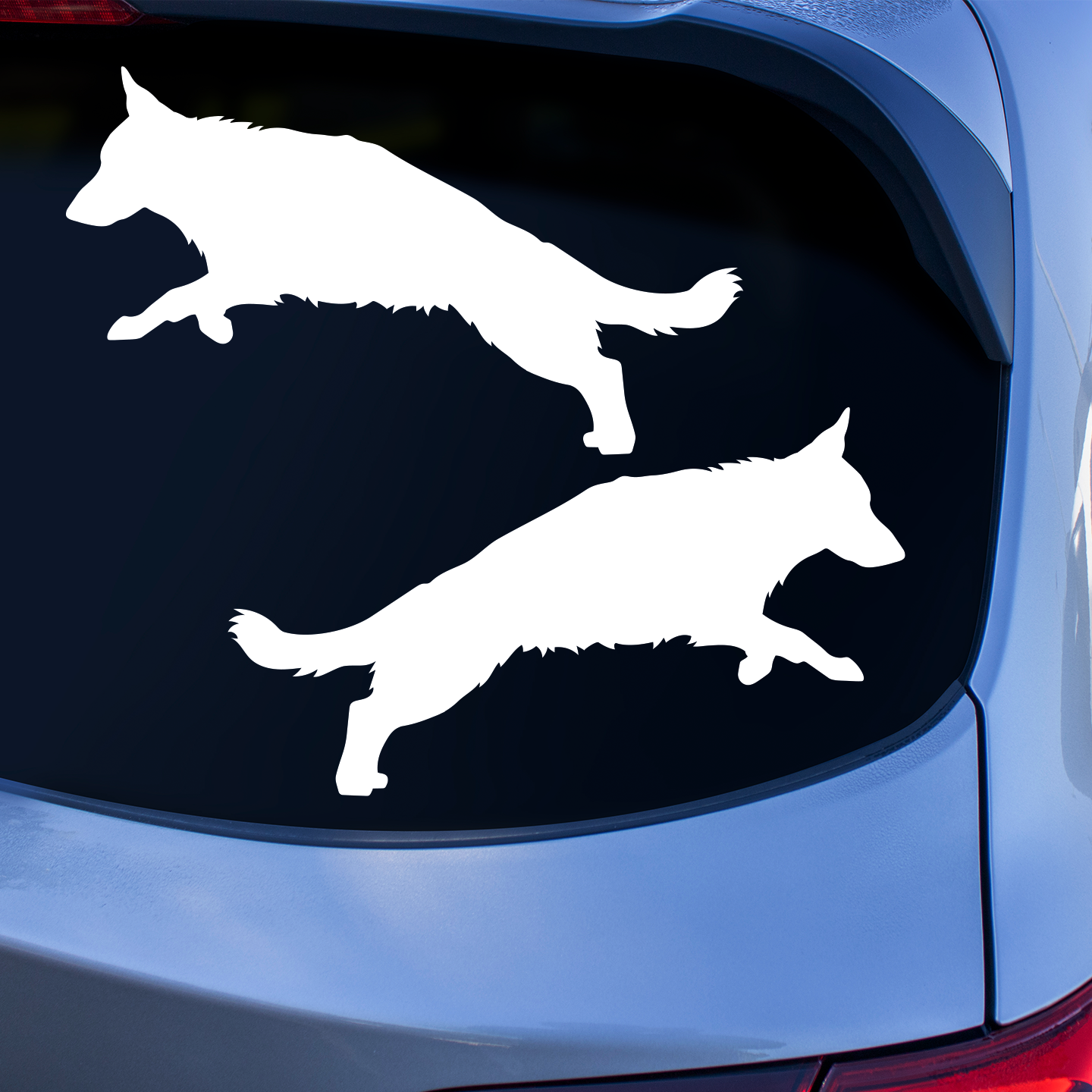 German Shepherd Silhouette Stickers