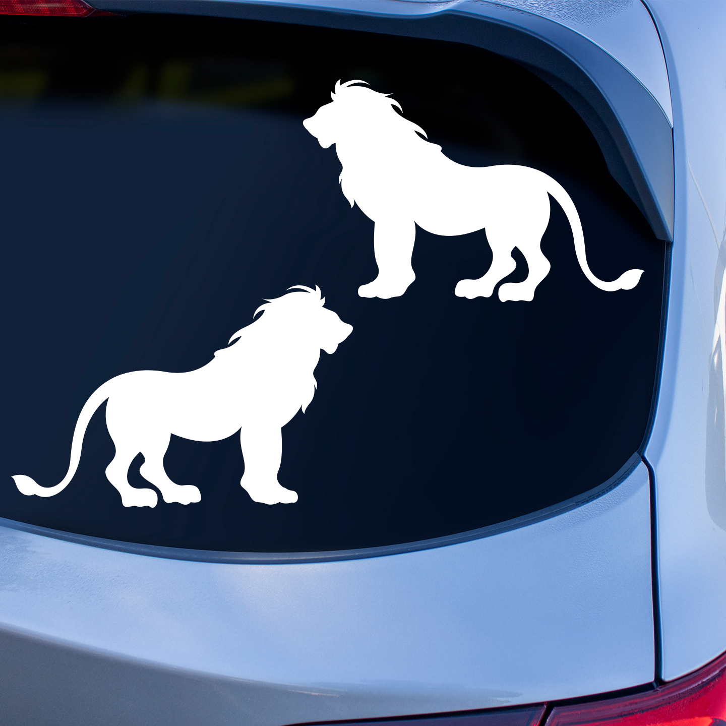 Lion Silhouette Stickers