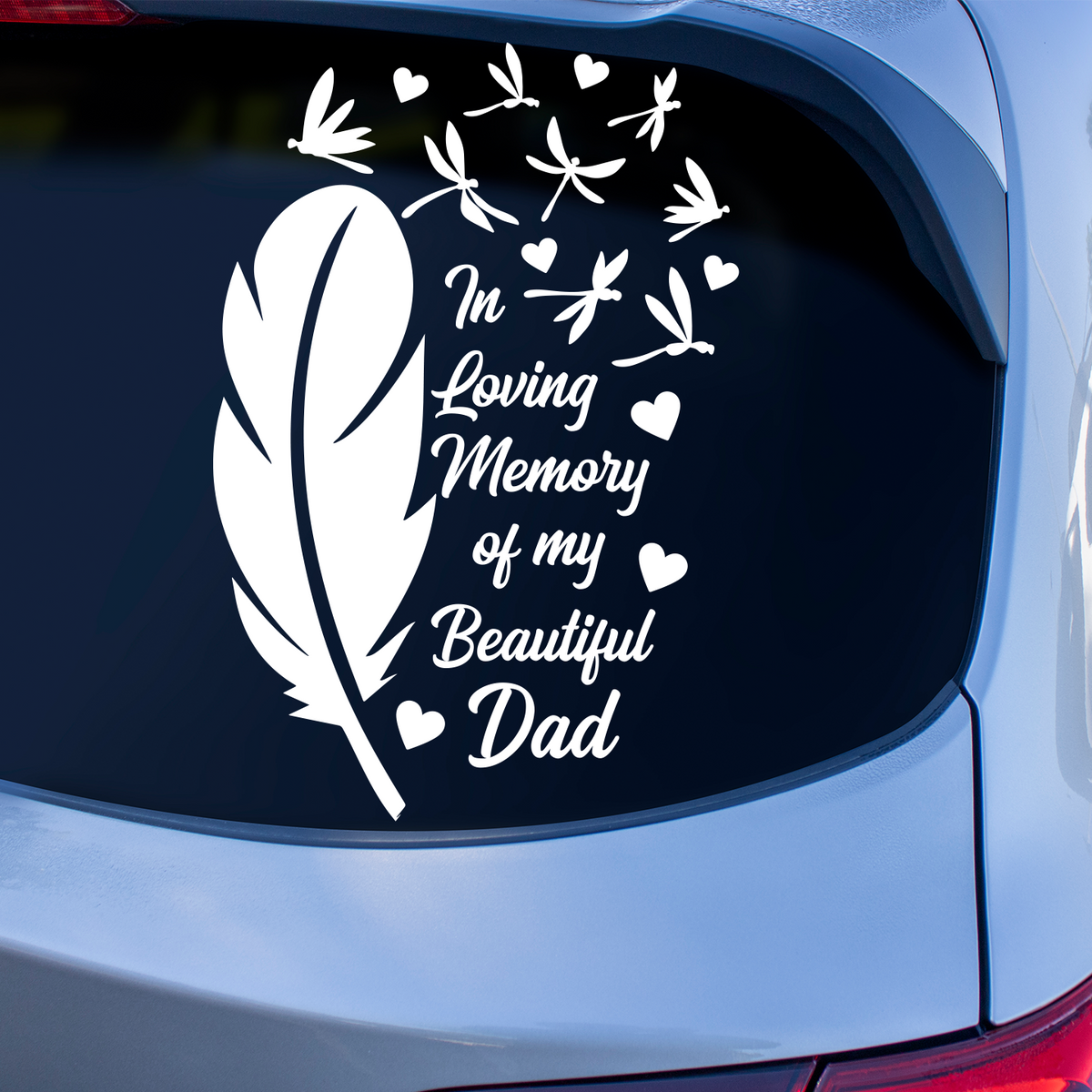 Memory Dad In Loving Memory Dad Memorial Sticker | Father Tribute – Pet Stickers ...