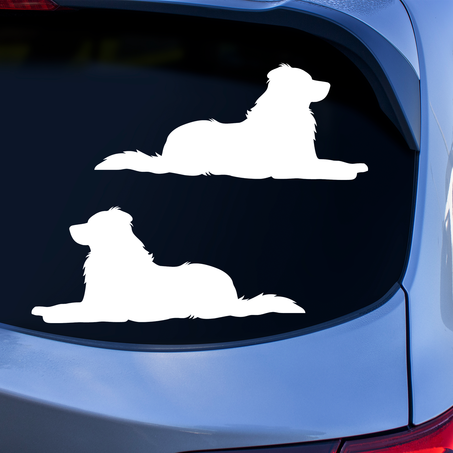 Australian Shepherd Silhouette Stickers