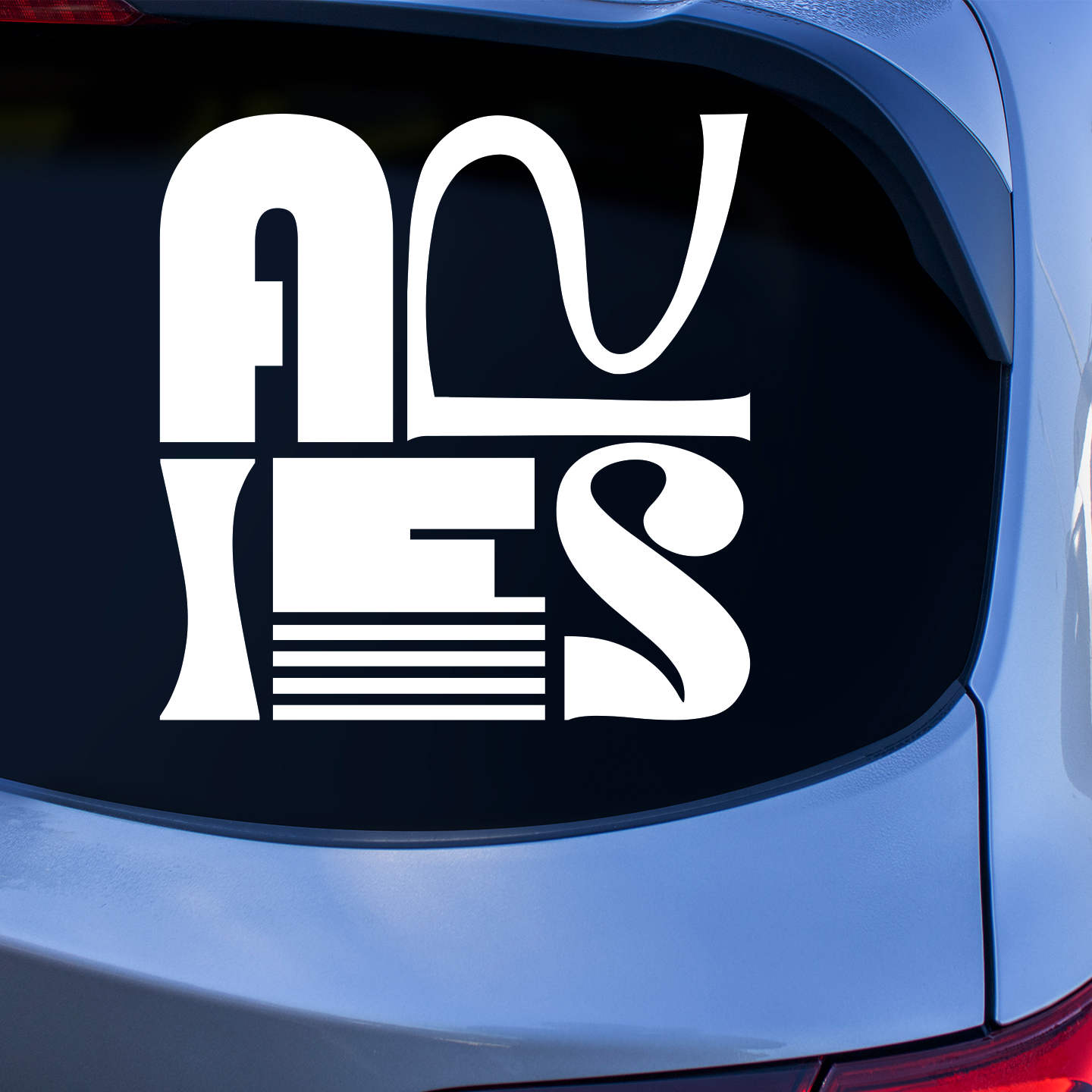 Aries Retro Sticker | Astrology Stickers For Cars Australia – Pet ...