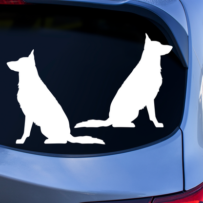 German Shepherd Silhouette Stickers