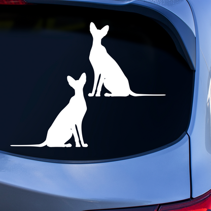 Peterbald Cat Silhouette Stickers