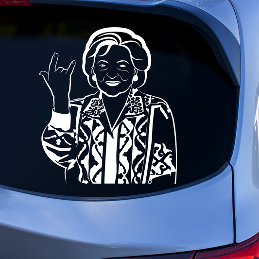 Betty White Sticker