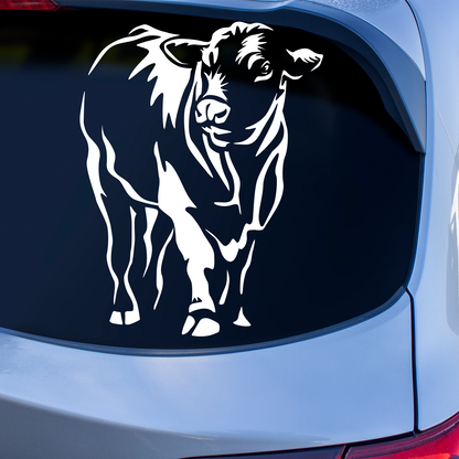 Black Angus Bull Sticker