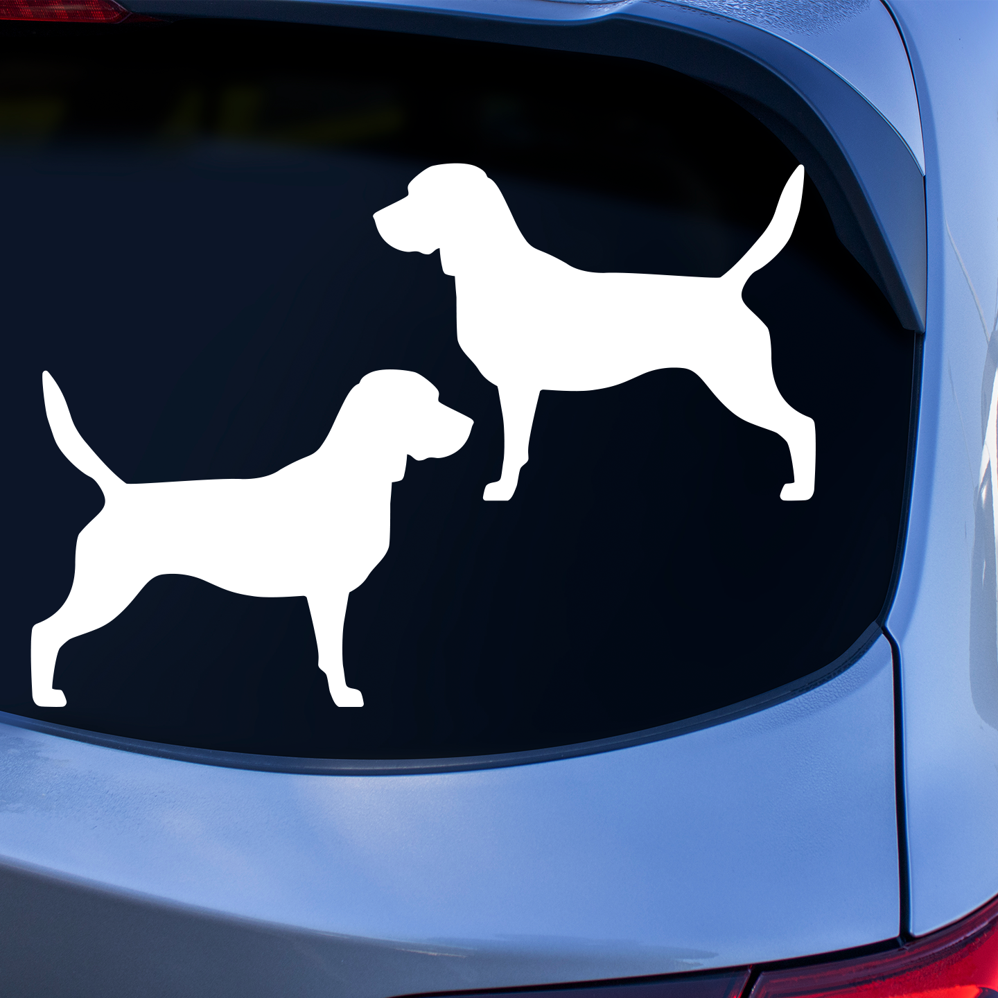 Beagle Silhouette Standing Stickers