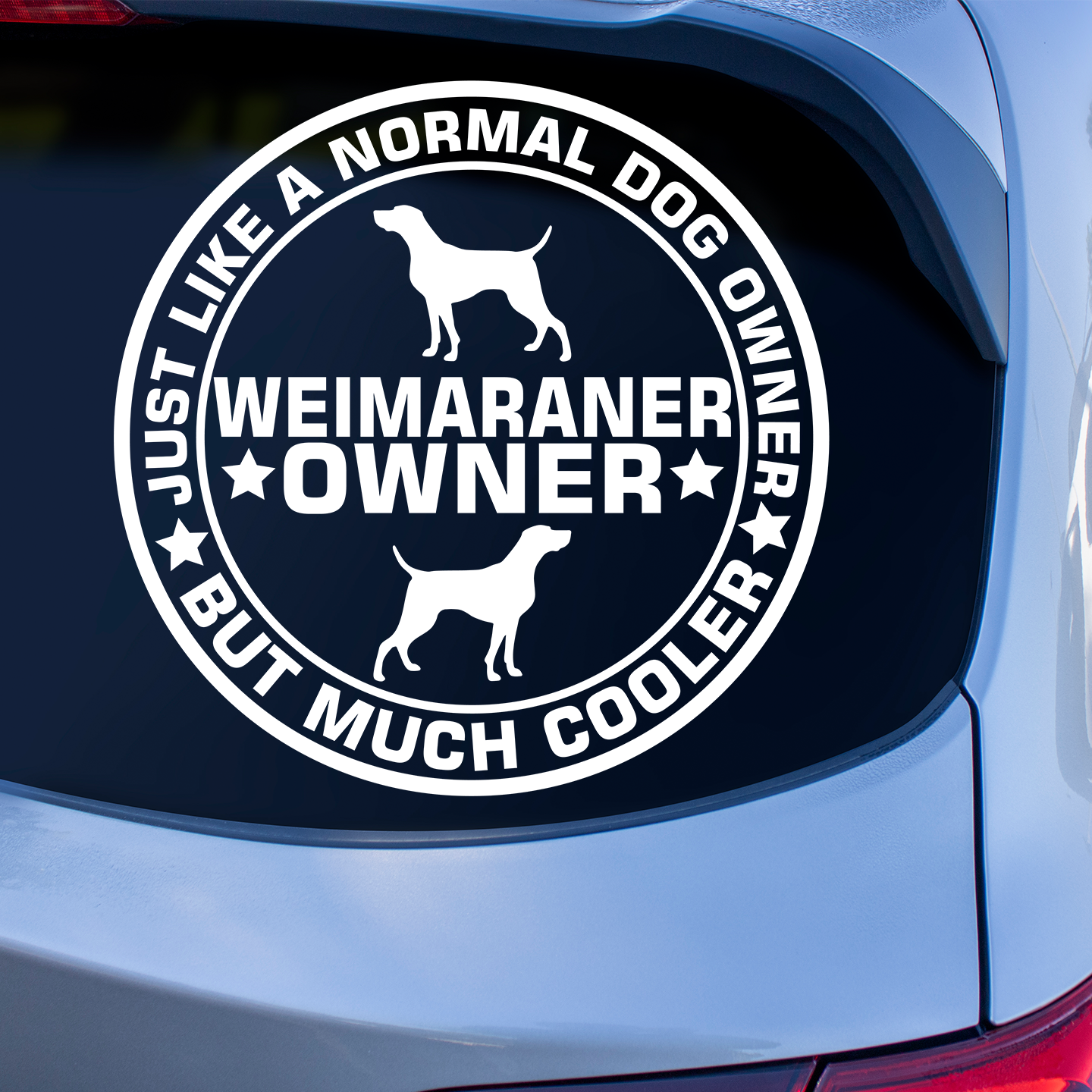 Weimaraner Owner Sticker