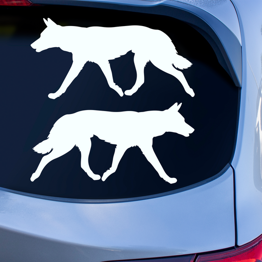 Dingo Silhouette Stickers