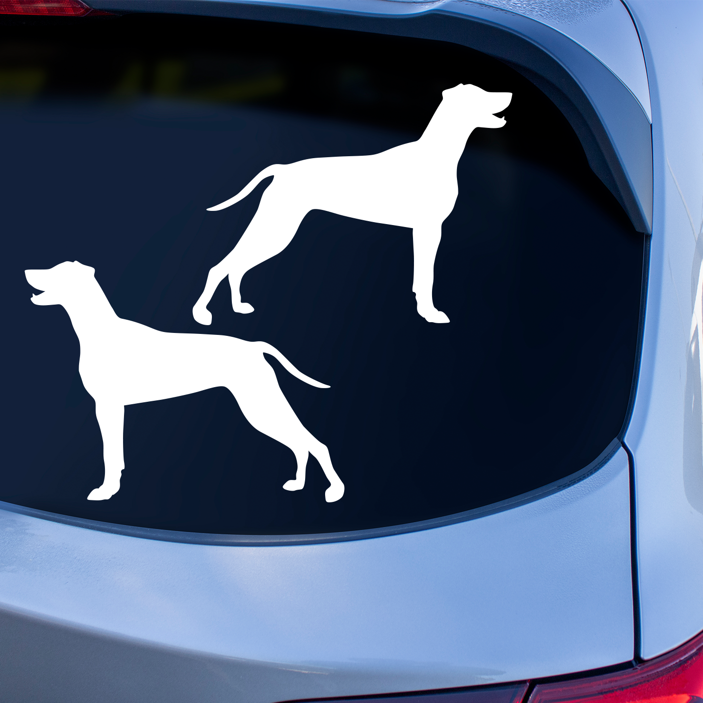 Weimaraner Silhouette Stickers