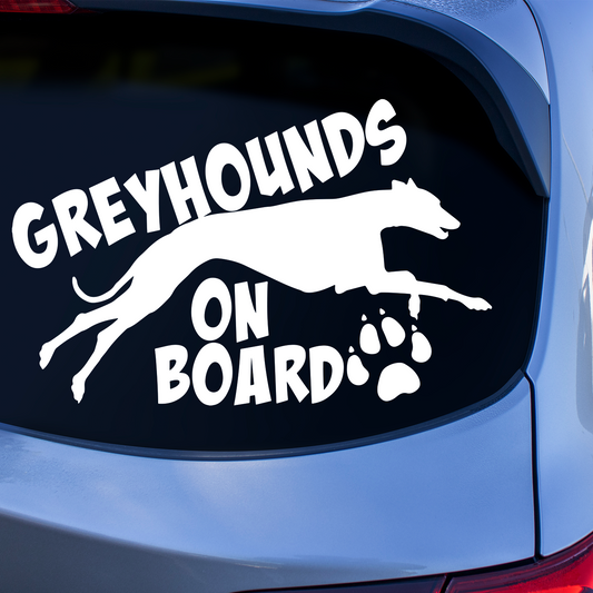 Greyhounds On Board Sticker