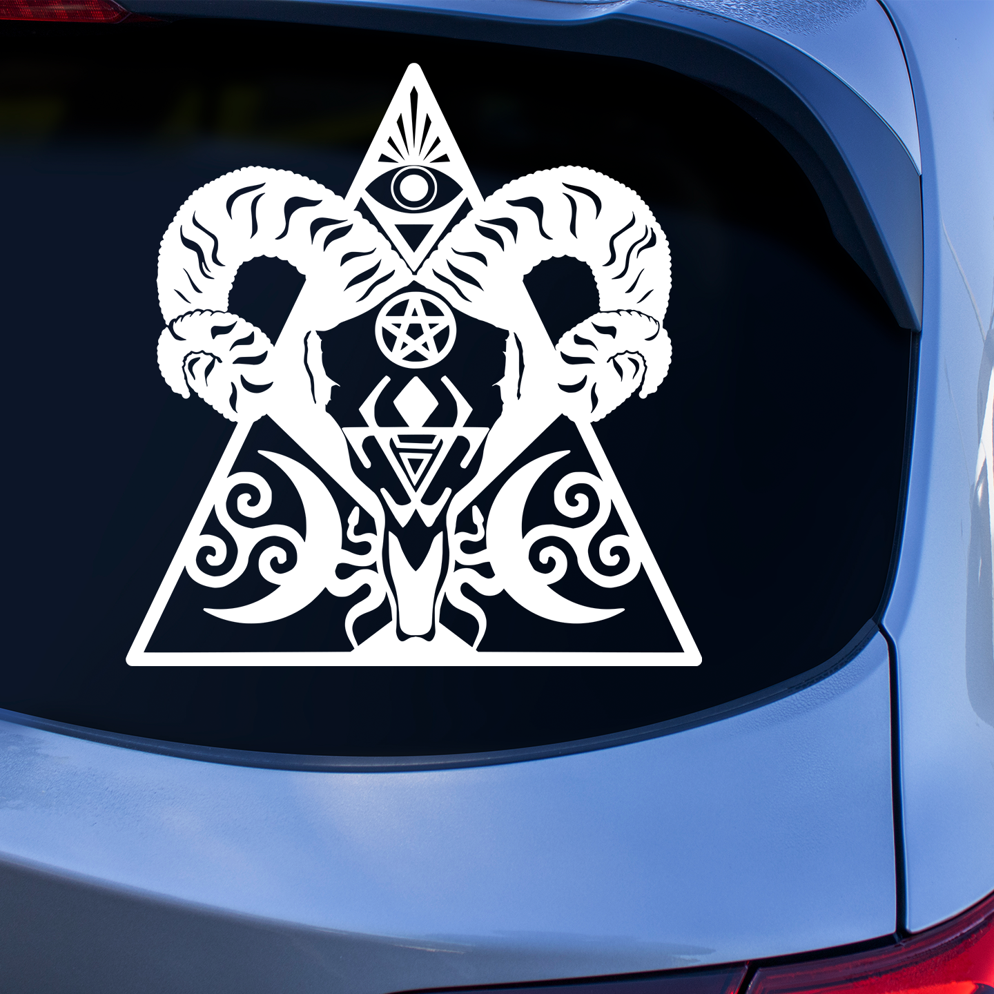 Witch Ram Horns Sticker