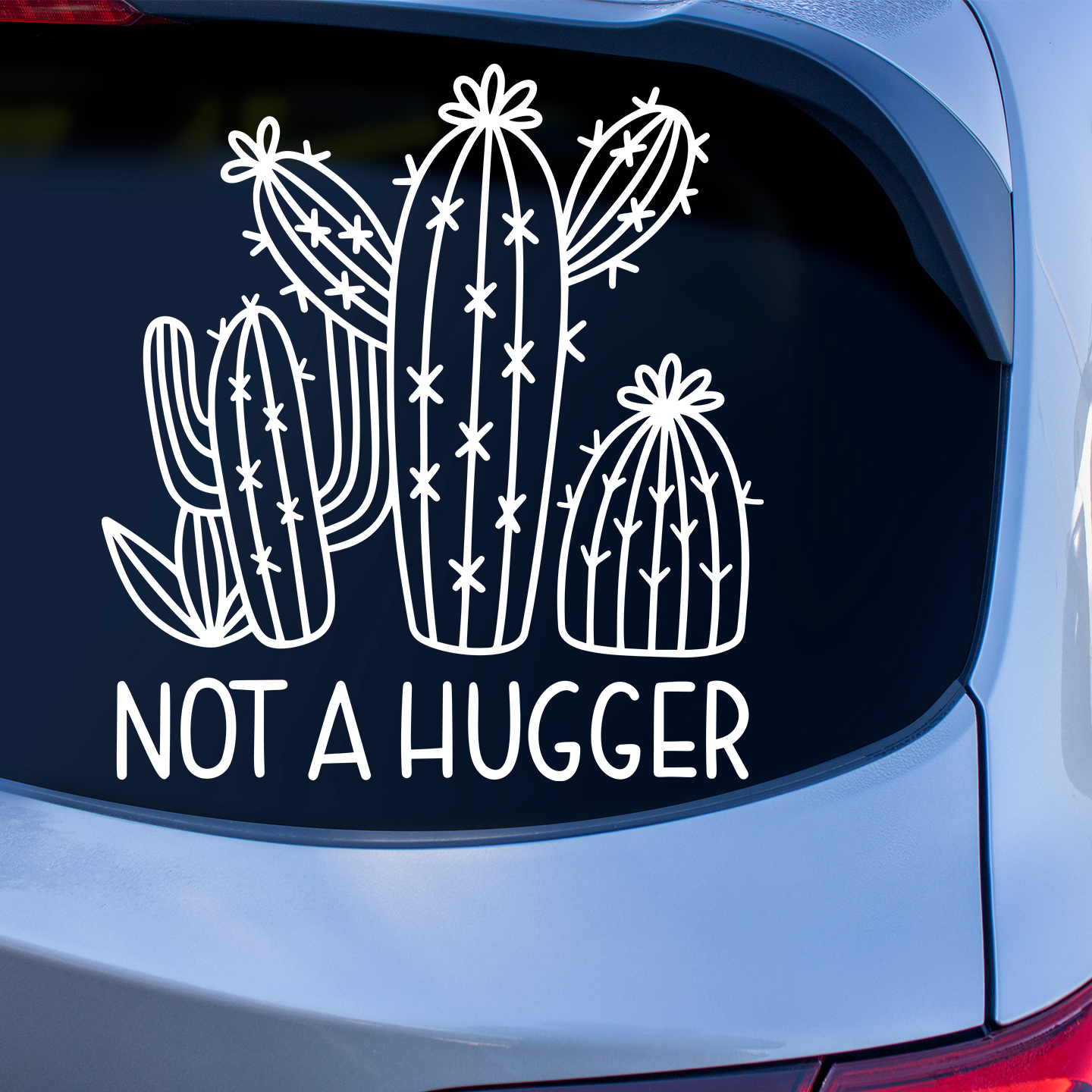 Not A Hugger Sticker | Cactus Stickers For Cars Australia – Pet ...