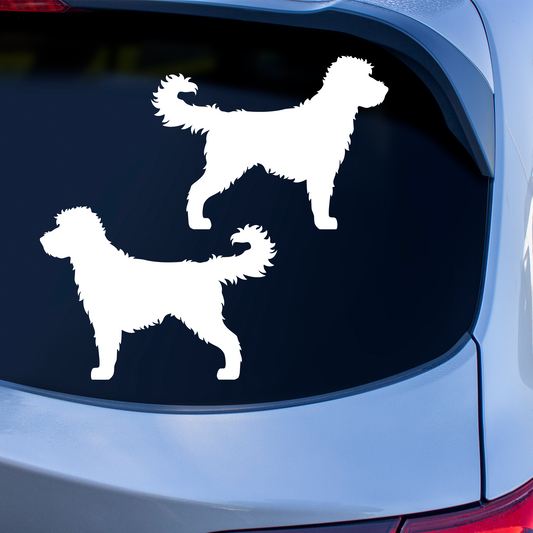 Labradoodle Silhouette Stickers
