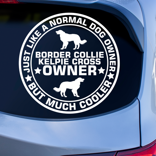 Border Collie Kelpie Cross Owner Sticker