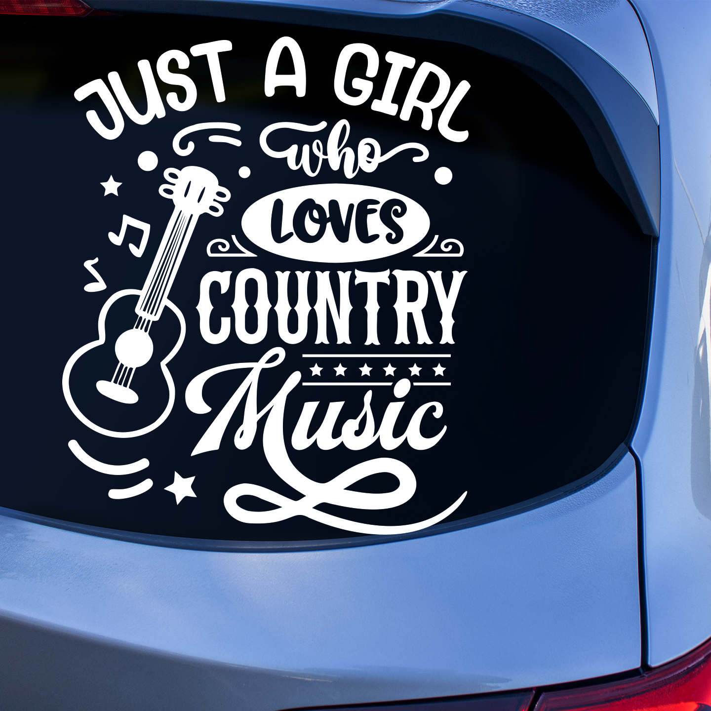 Just A Girl Who Loves Country Music Sticker