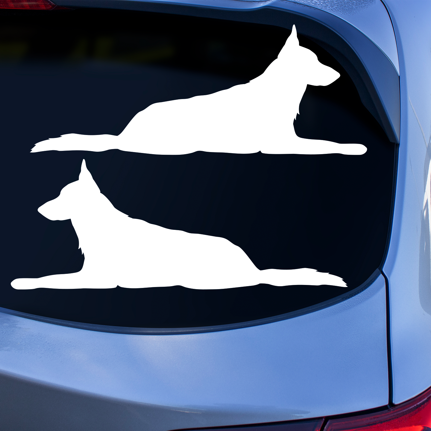 German Shepherd Silhouette Stickers