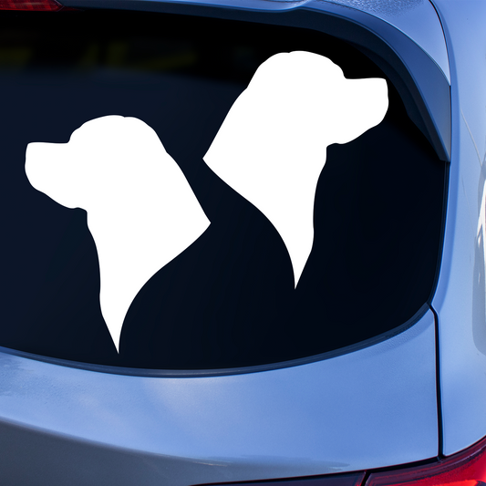 Rottweiler Silhouette Stickers