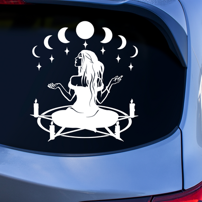 Witch Moon Phase Sticker