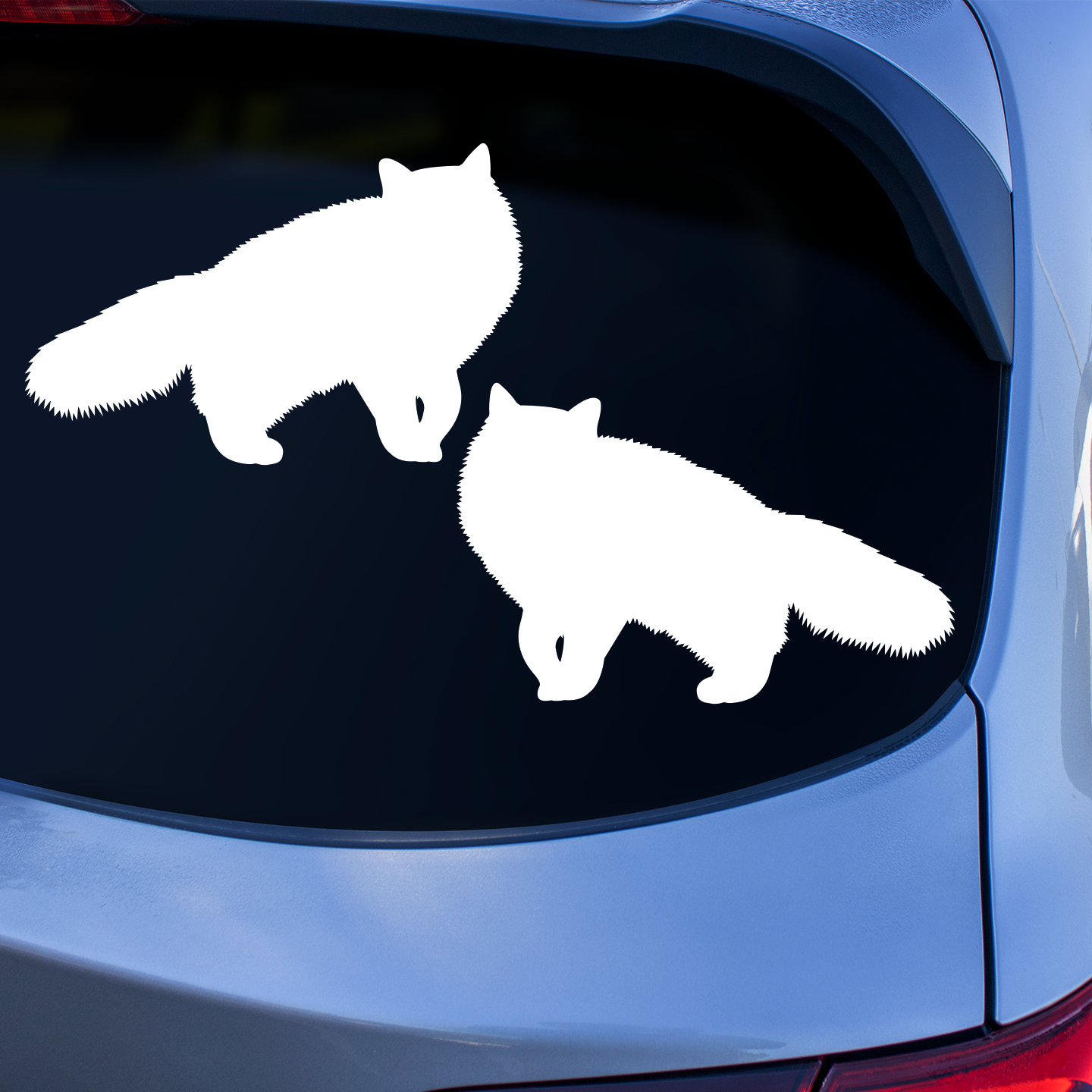 Burmese Cat Silhouette Stickers