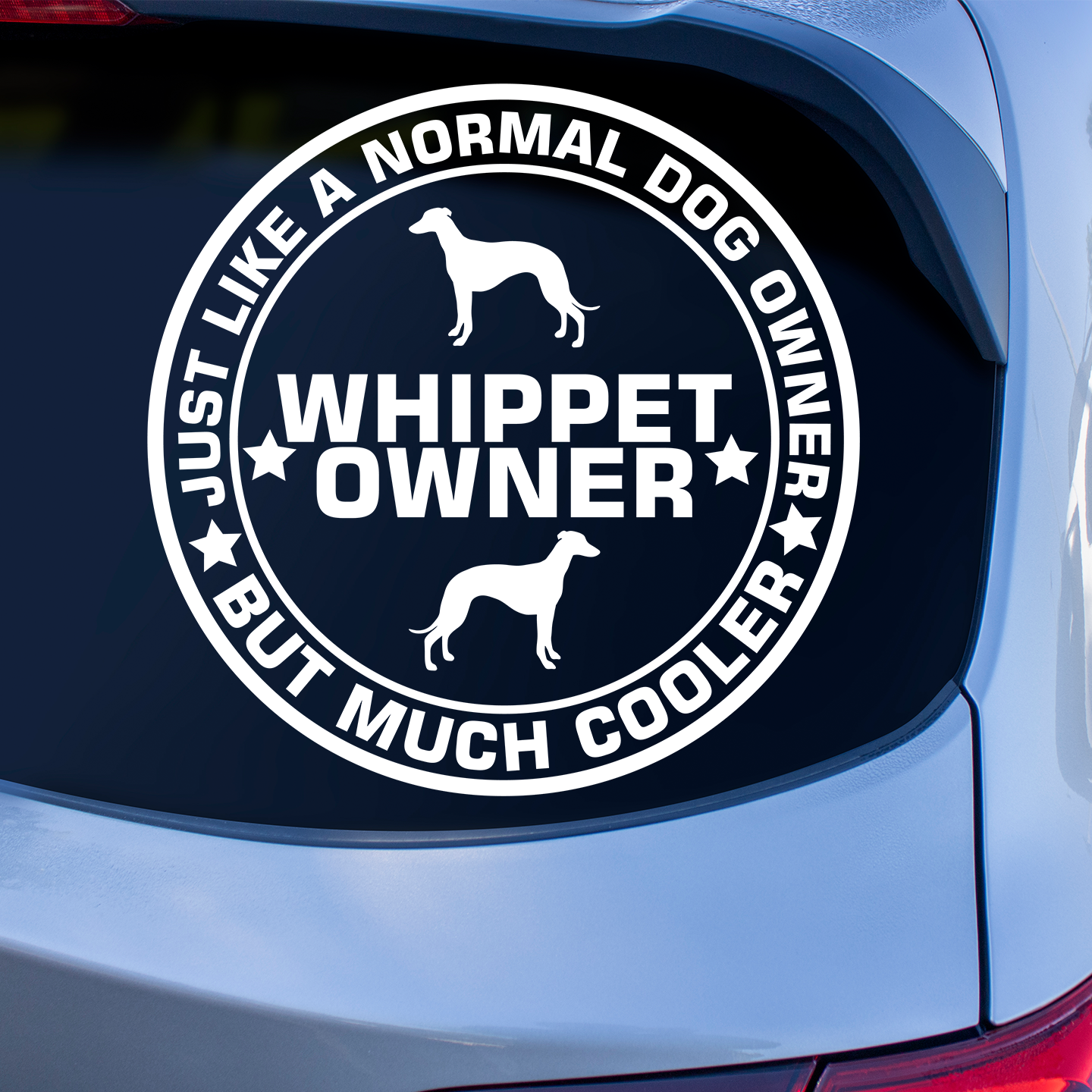 Whippet Owner Sticker | Dog Stickers For Cars Australia – Pet Stickers ...
