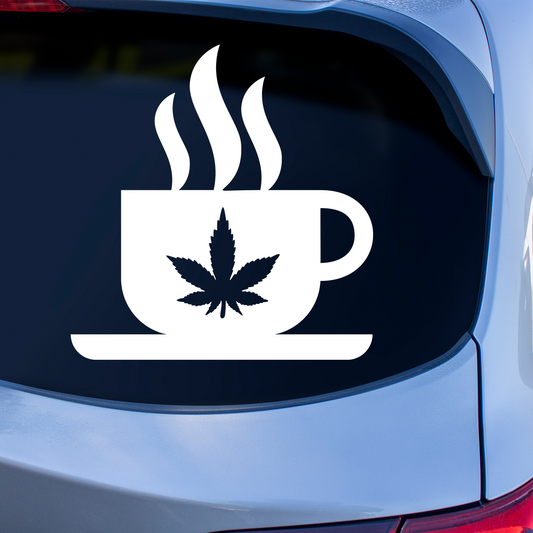 Cannabis Coffee Sticker
