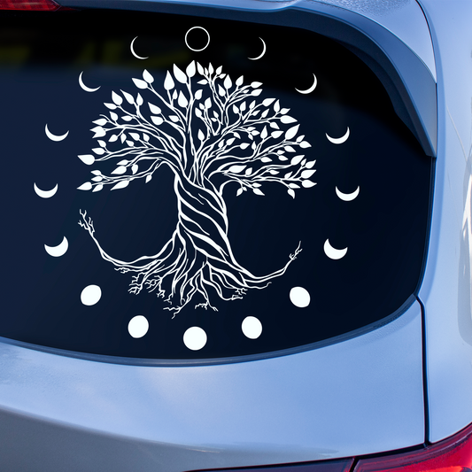 Tree Of Life Moon Phases Sticker