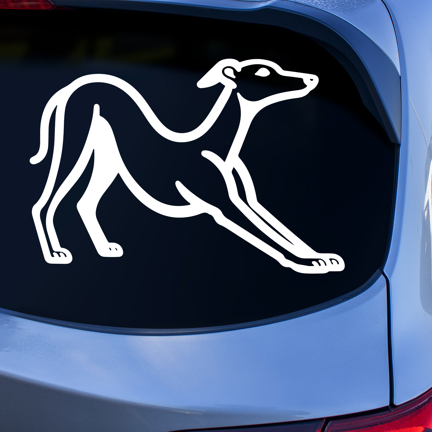 Minimalist Greyhound Stretch Sticker