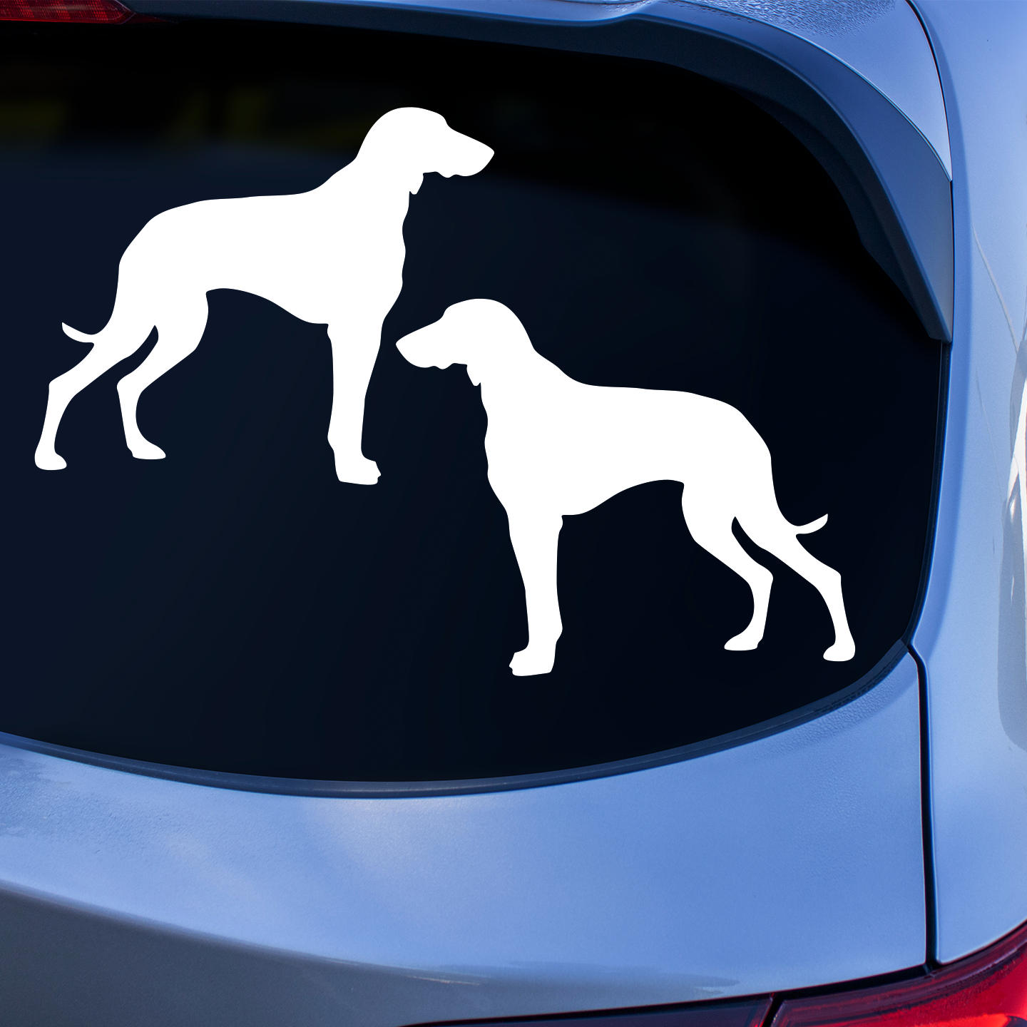 Weimaraner Silhouette Stickers