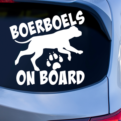 Boerboels On Board Sticker