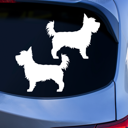 Yorkshire Terrier Silhouette Stickers
