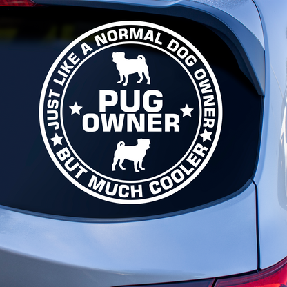 Pug Owner Sticker