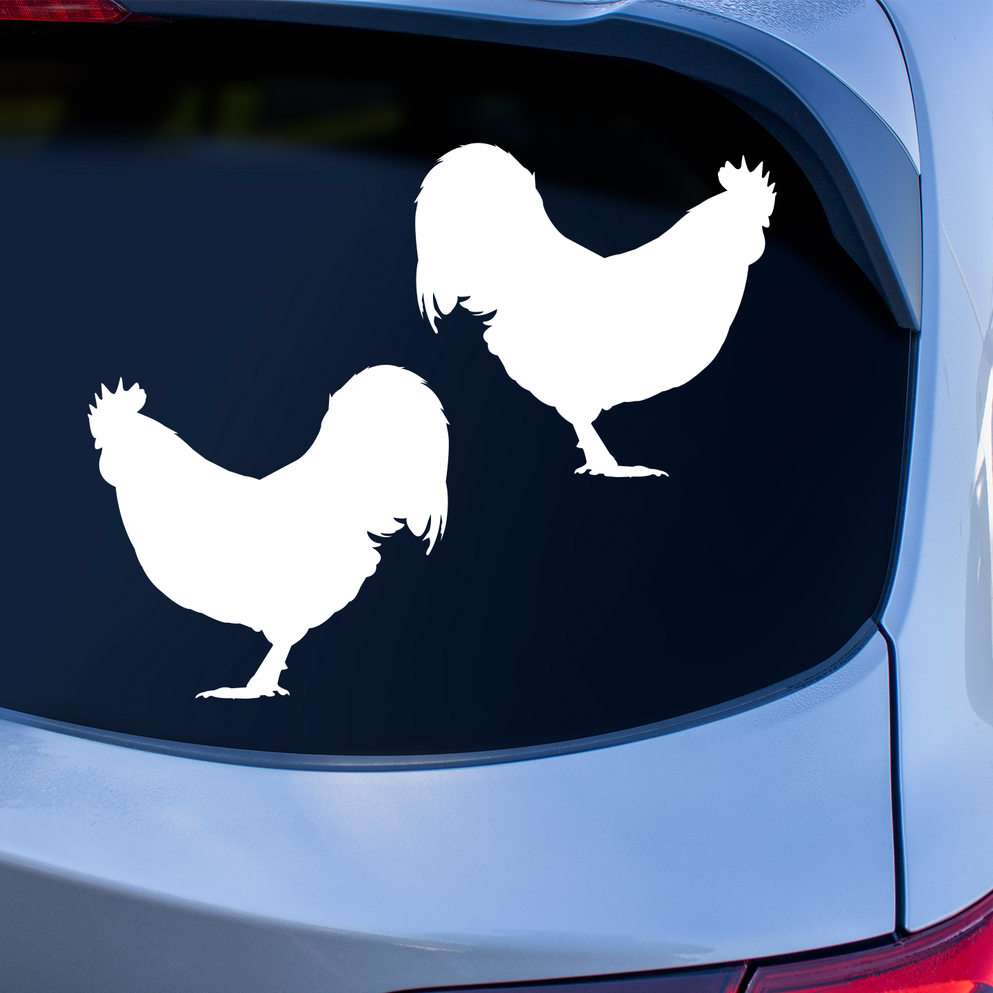 Australorp Chicken Silhouette Stickers