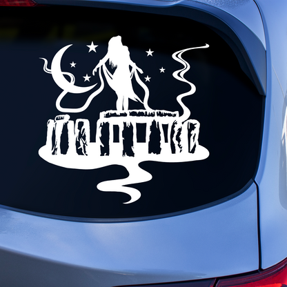 Stonehenge Woman Sticker