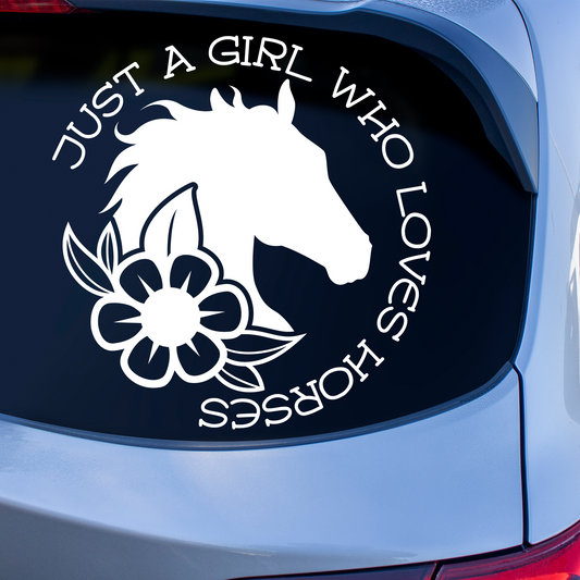 Just A Girl Who Loves Horses Sticker