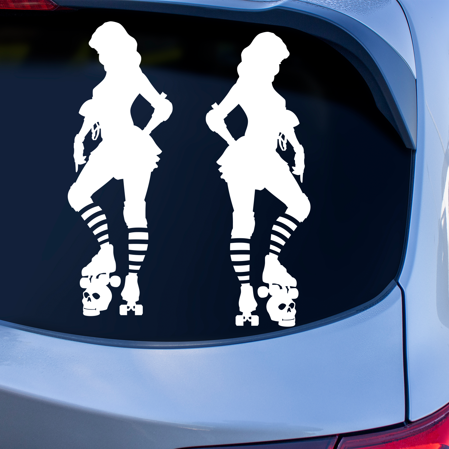 Roller Derby Girl Stickers