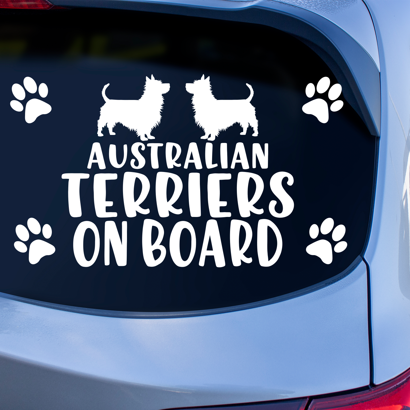 Australian Terriers On Board Sticker