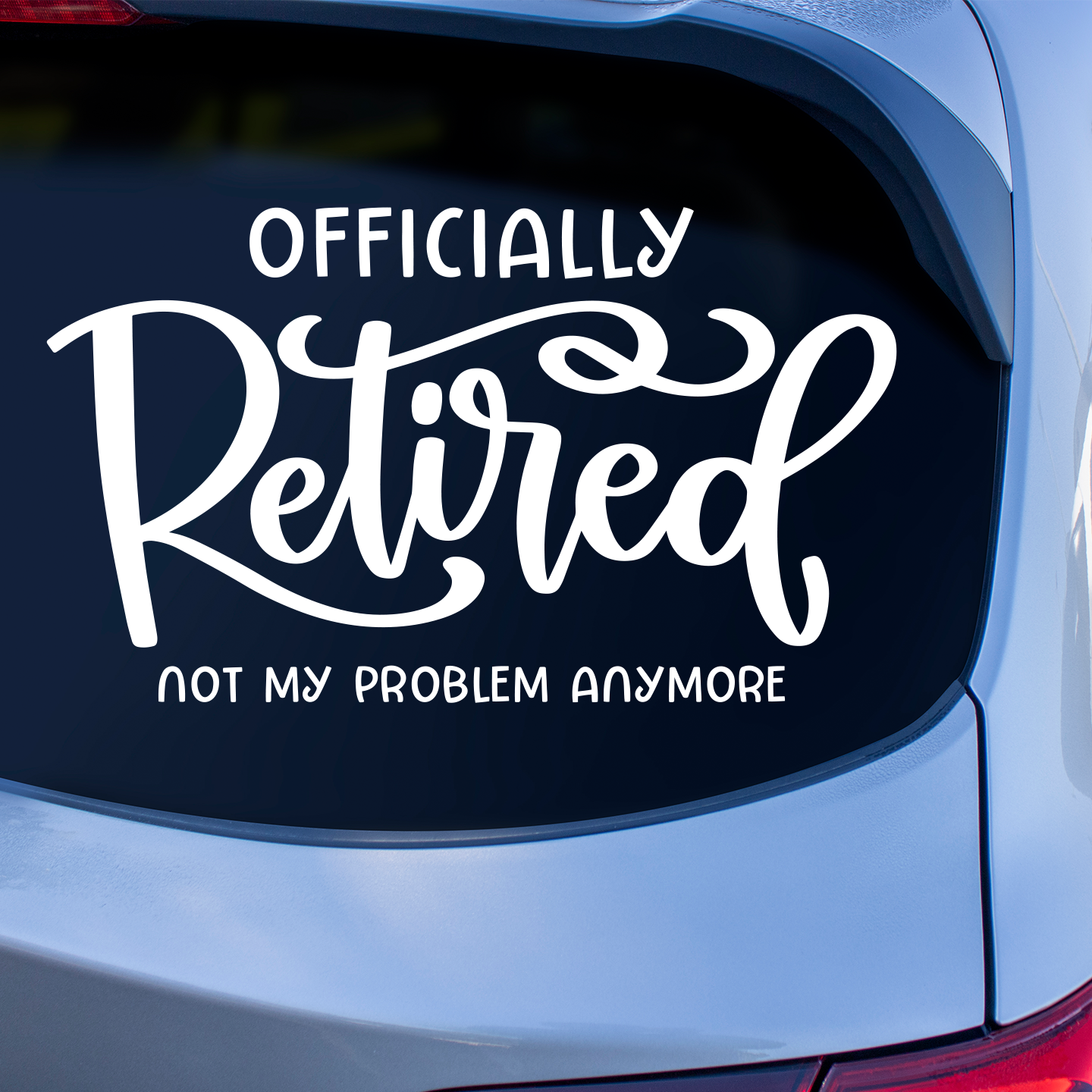 Officially Retired Sticker | Travelling Campers Stickers Australia ...