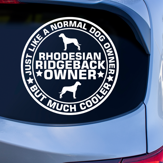 Rhodesian Ridgeback Owner Sticker